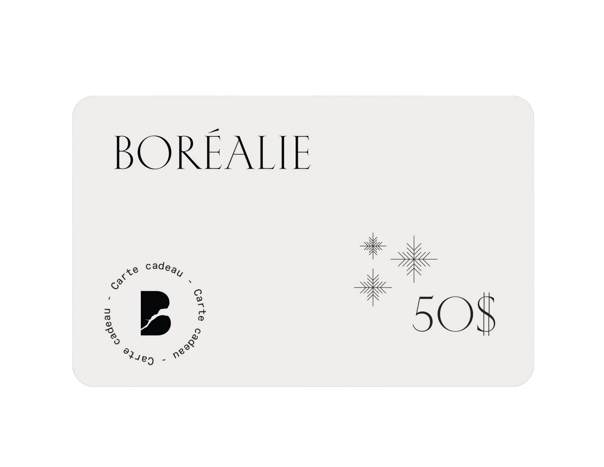 Boréalie's gift card