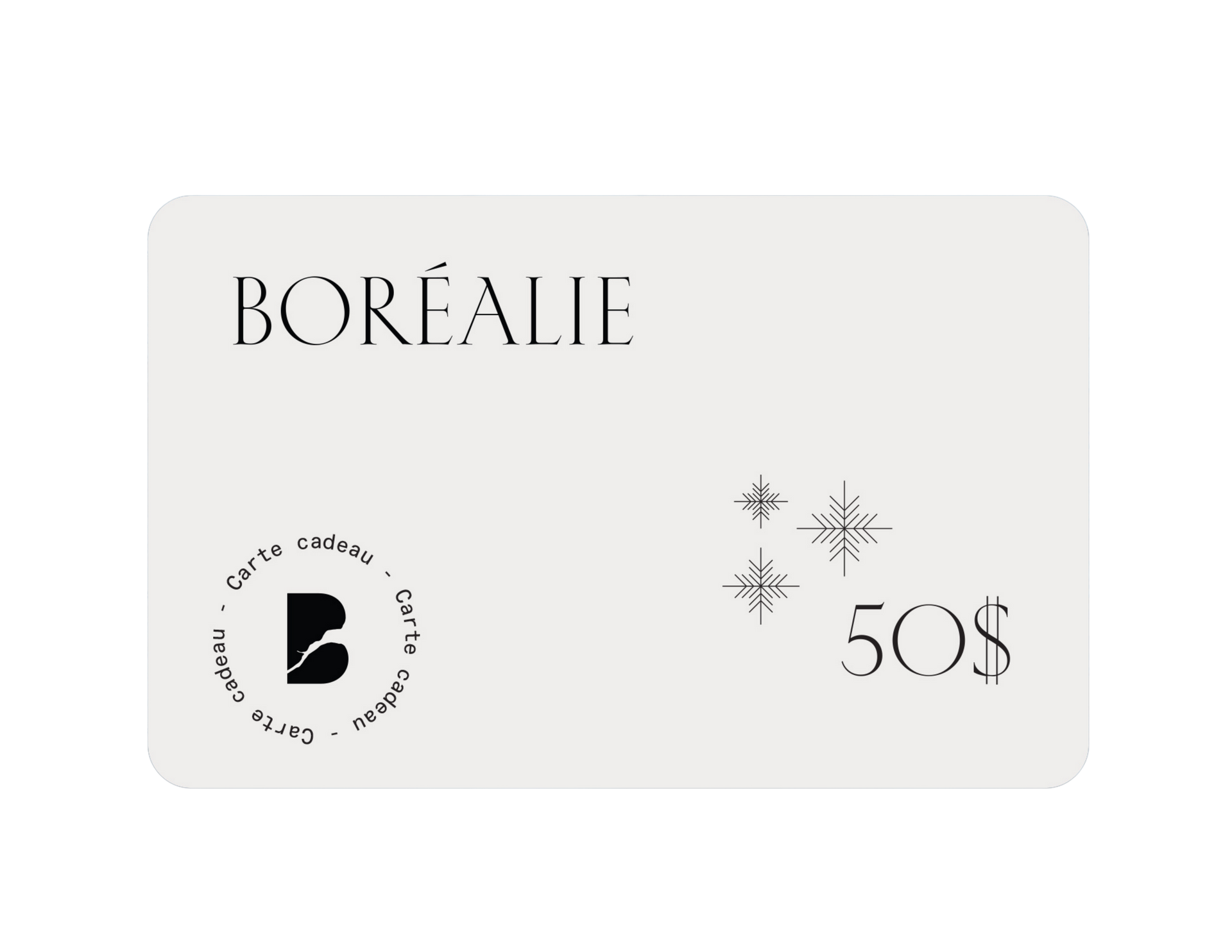 La carte cadeau de Boréalie